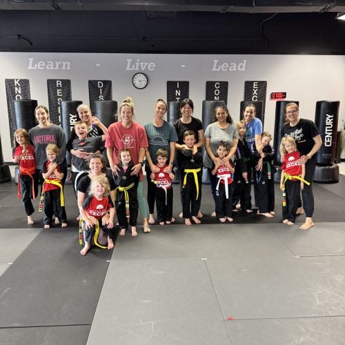 Excel Taekwondo students training in Castle Rock, Colorado