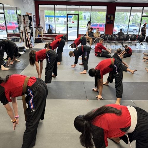 Excel Taekwondo students training in Castle Rock, Colorado