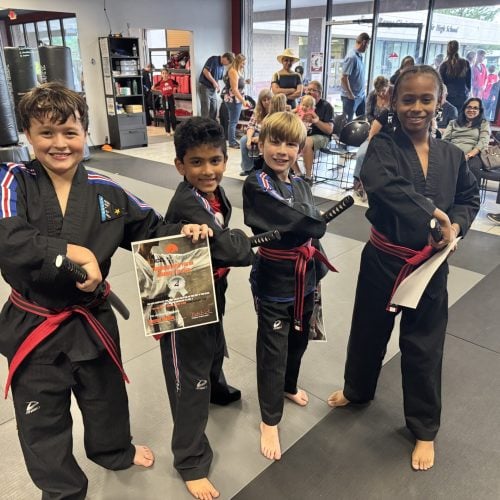 Excel Taekwondo students training in Castle Rock, Colorado