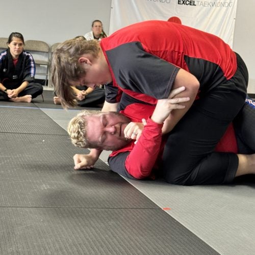 Excel Taekwondo students training in Castle Rock, Colorado